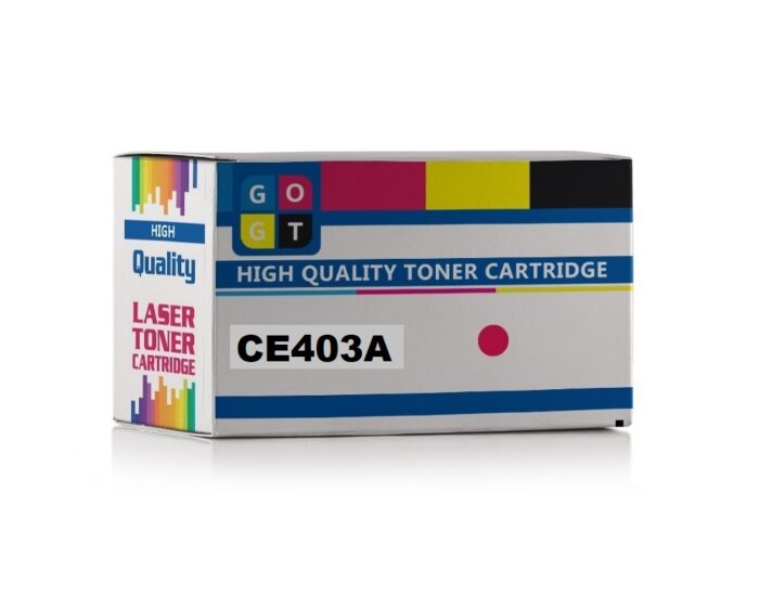 HP 507A CE403A Magenta Compatible Toner Cartridge The HP 507A CE403A Magenta compatible toner cartridge provides a reliable, cost-effective solution for high-quality printing in Dubai. It delivers sharp, vibrant magenta tones for both professional documents and creative materials, making it perfect for offices and individuals who need premium color printing. This toner is designed to provide consistent results and exceptional performance, all at a fraction of the cost of original HP cartridges. Product Features: Compatible Printer Models: The HP 507A CE403A Magenta toner is compatible with HP LaserJet Enterprise 500 Color M551, M570, and M575 series printers, ensuring seamless integration and high-quality prints. High Page Yield: This toner cartridge offers a page yield of up to 6,000 pages, perfect for businesses in Dubai with moderate to heavy printing needs. Print more without frequent toner changes, maximizing efficiency. Cost-Effective: The HP 507A CE403A Magenta compatible toner delivers the same quality as the original HP toner but at a lower price. Ideal for reducing printing costs without compromising on print quality. Vivid Magenta Color: Produces brilliant, consistent magenta shades, making it perfect for color-rich documents, presentations, and marketing materials that need to make an impact. Environmentally Friendly: This toner is manufactured with eco-friendly materials, supporting sustainability efforts while delivering the performance you expect. Easy Installation: The HP 507A CE403A Magenta toner is easy to install, reducing printer downtime and ensuring a smooth workflow in busy environments. Optimized for Dubai’s Business Market: Designed to meet the high-volume printing needs of Dubai’s businesses, this toner provides excellent performance, quality prints, and cost efficiency, making it the ideal choice for local enterprises. SEO Title: HP 507A CE403A Magenta